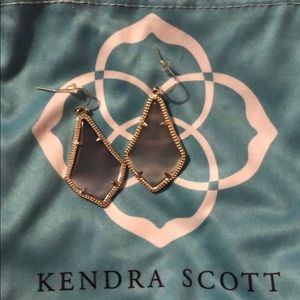 Kendra Scott Alex earrings in slate and gold